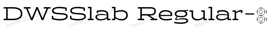 DWSSlab Regular字体转换